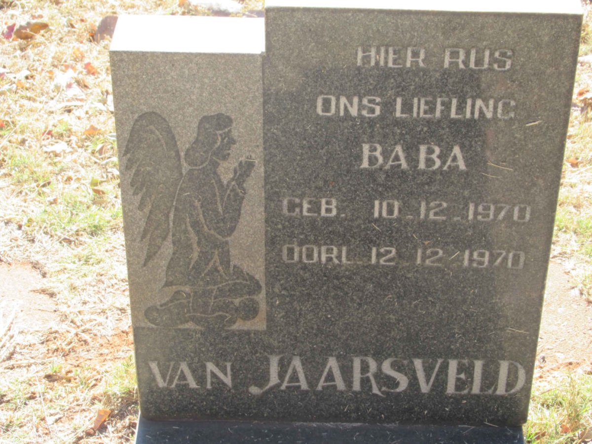 JAARSVELD ?, van 1970-1970