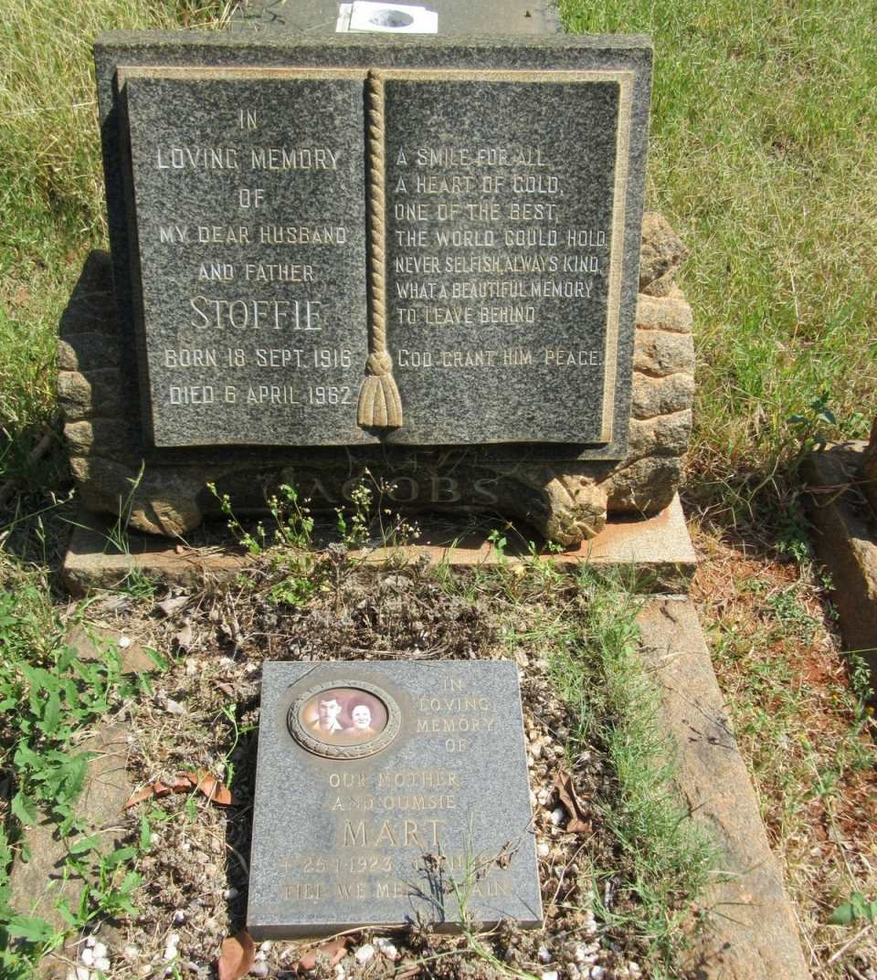 JACOBS Stoffie 1916-1962 &amp; Mart 1923-????