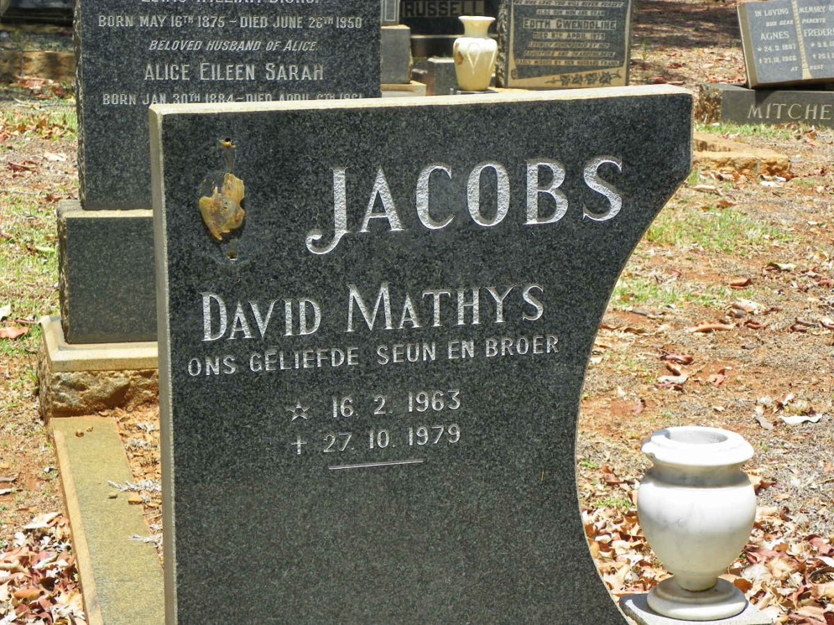 JACOBS David Mathys 1963-1979