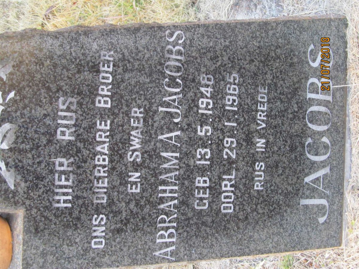 JACOBS Abraham A.  1948-1965