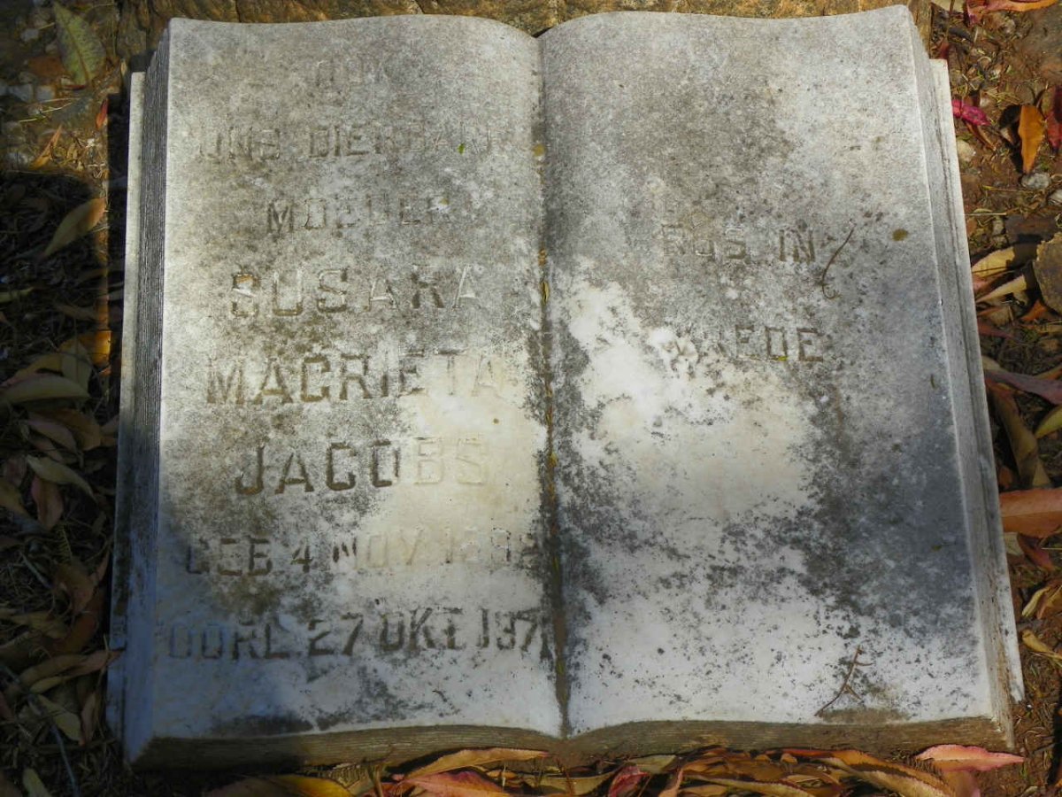 JACOBS Susara Magrieta 189?-1971