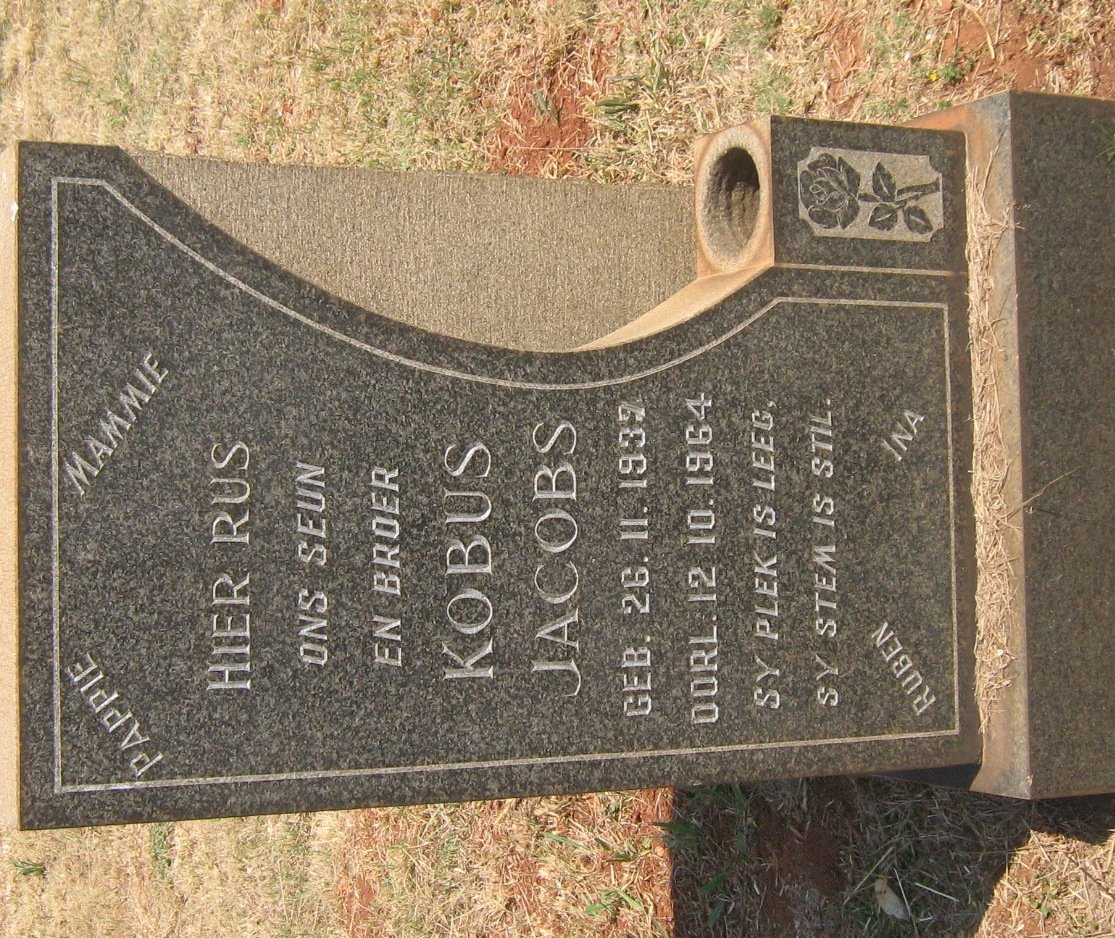 JACOBS Kobus 193?-1964
