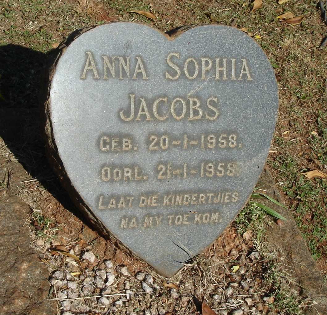 JACOBS Anna Sophia 1958-1958