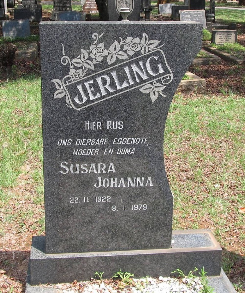 JERLING Susara Johanna 1922-1979