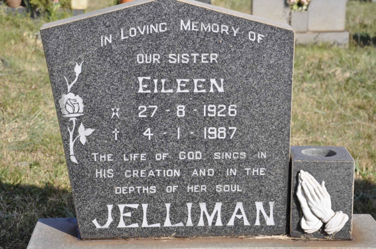 JELLIMAN Eileen 1926-1987