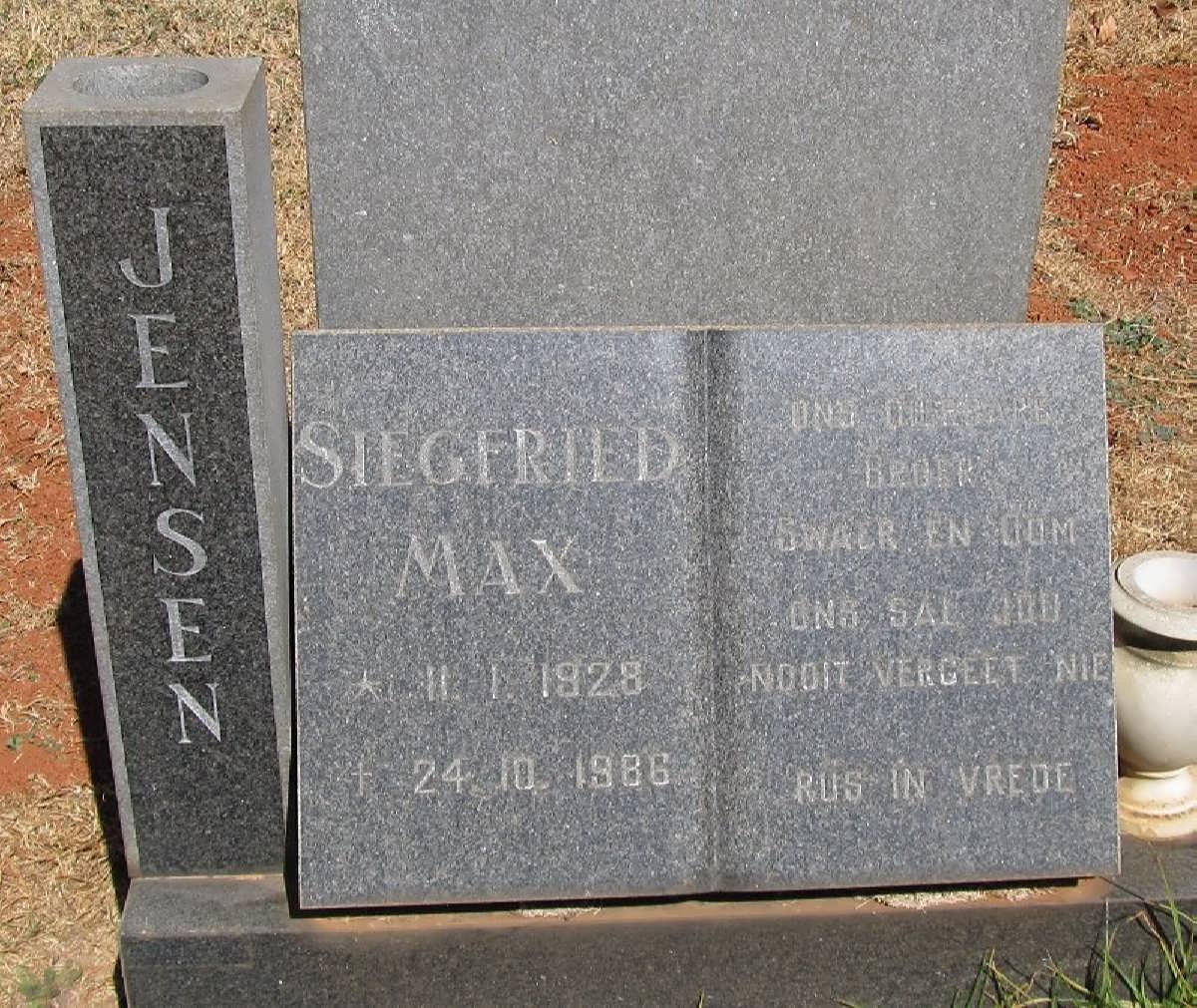 JENSEN Siegfried Max 1928-1986