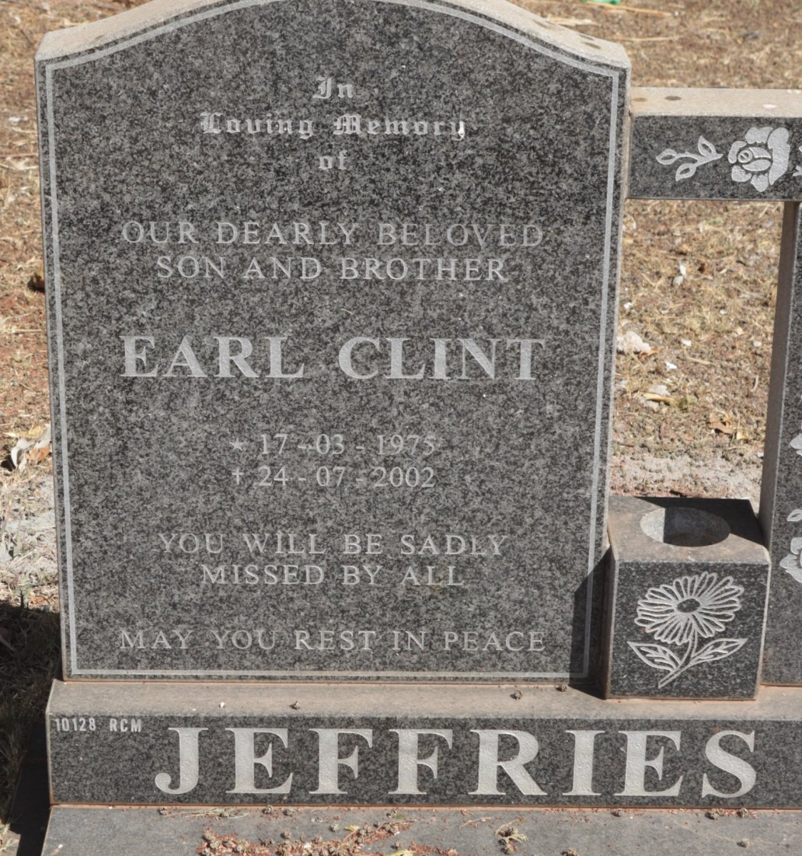 JEFFRIES Earl Clint 1975-2002