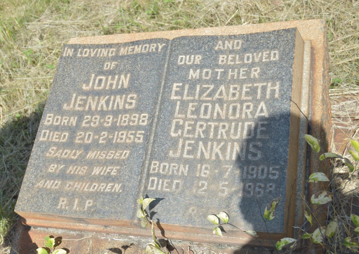 JENKINS John 1898-1955 &amp; Elizabeth Leonora Gertude 1905-1968