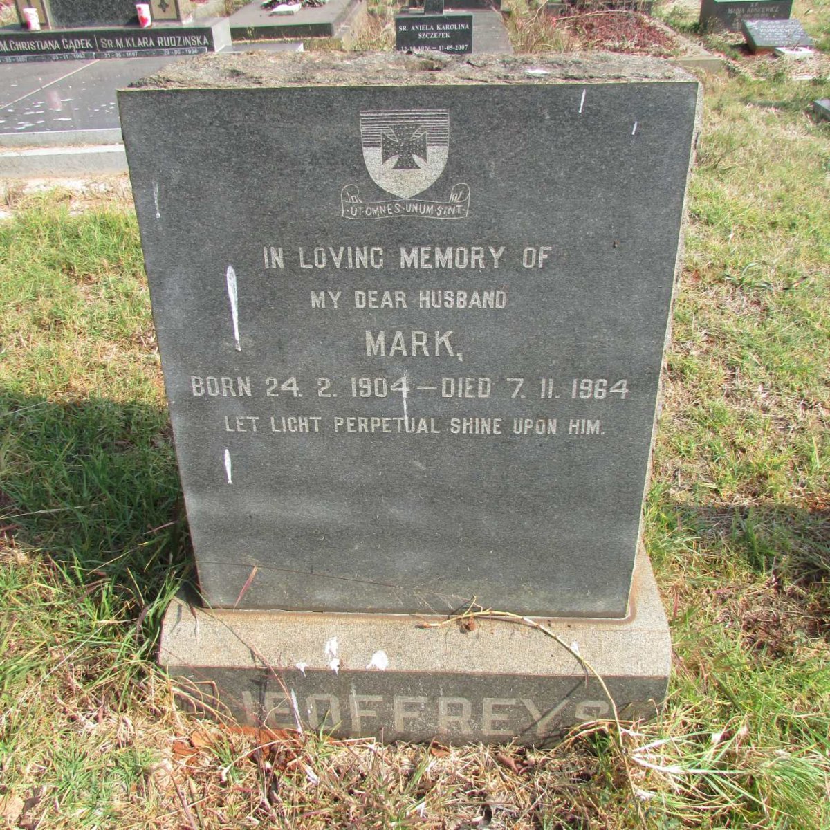 JEOFFREYS Mark 1904-1964