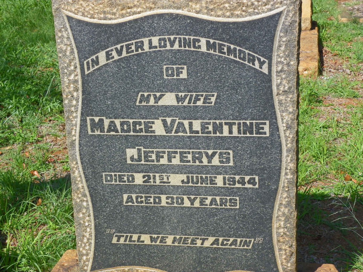 JEFFERYS Madge Valentine -1944