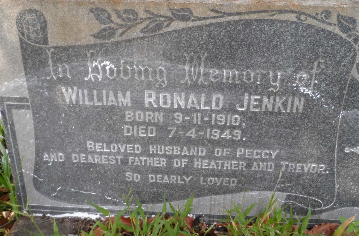 JENKIN William Ronald 1910-1949