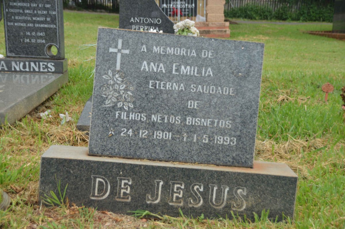 JESUS Ana Emilia, de 1901-1993