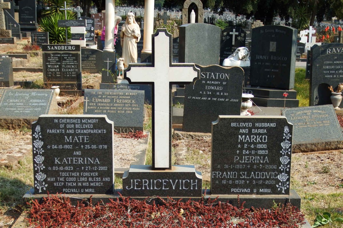 JERICEVICH Mate 1902-1978 &amp; Katerina 1923-2002 :: JERICEVICH Marko 1900-1993 &amp; P. Jerina 1907-2006