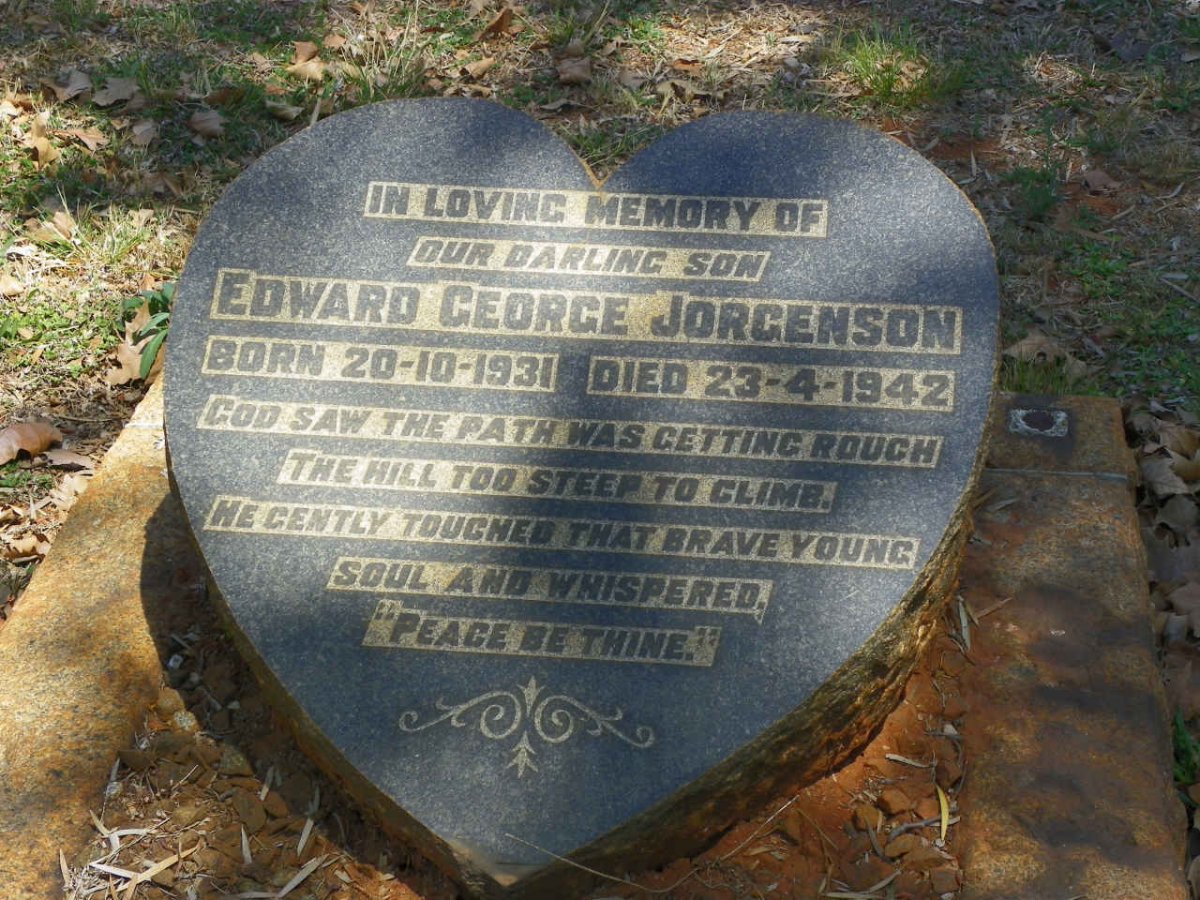JORGENSON Edward George 1931-1942