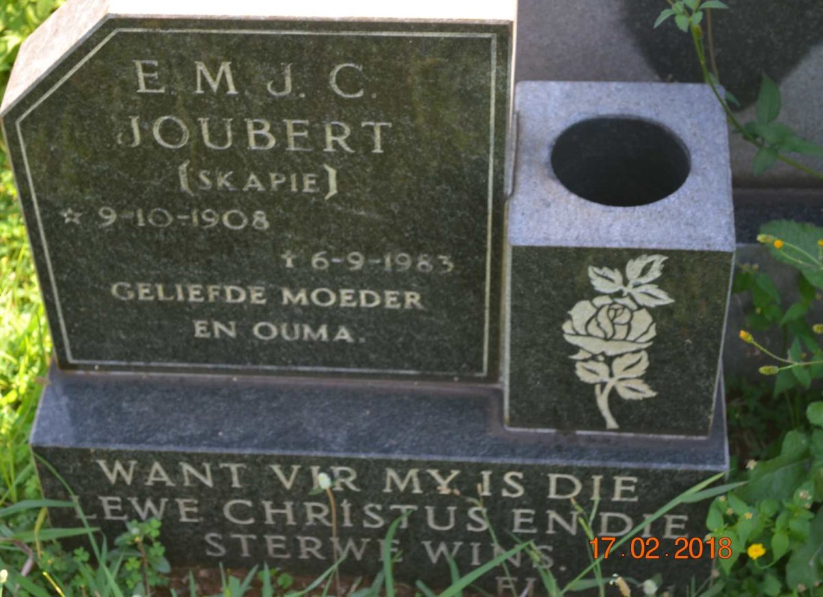JOUBERT E.M.J.C. 1908-1983