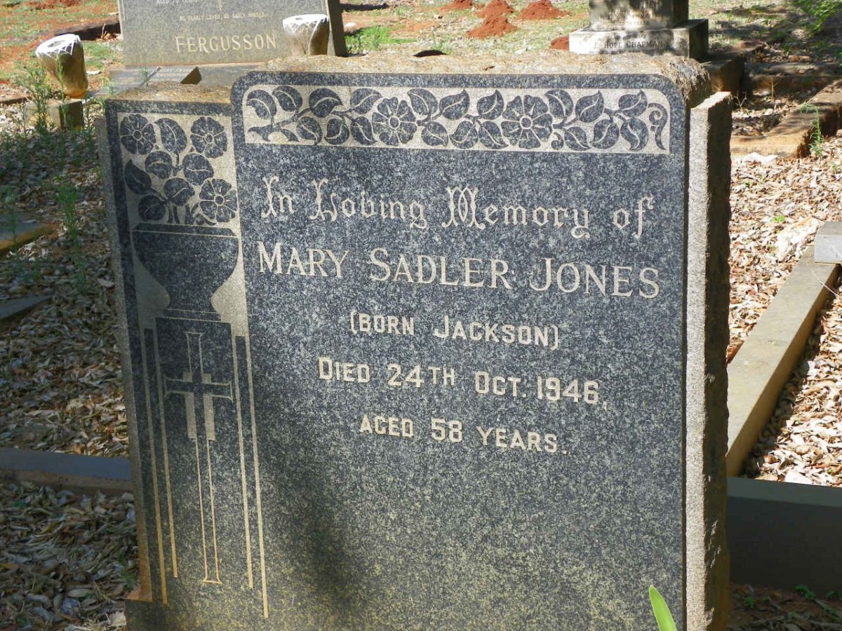 JONES Mary Sadler nee JACKSON -1946