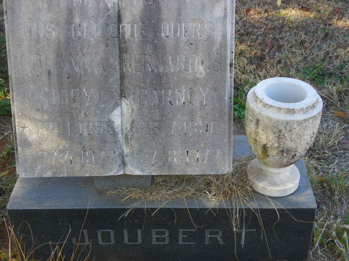 JOUBERT Bernardus 1890-1977 &amp; Johanna 1893-1977