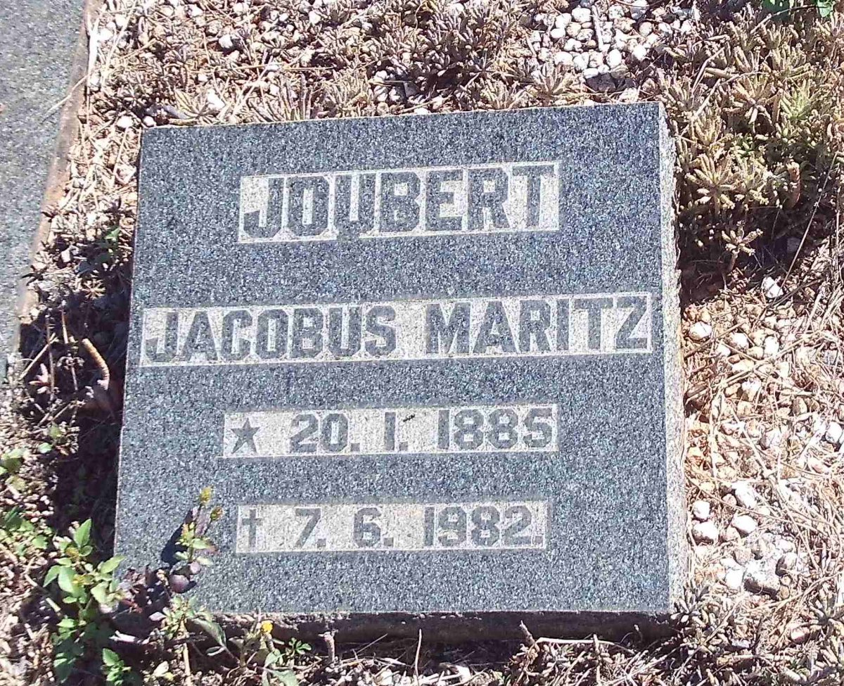 JOUBERT Jacobus Maritz 1885-1982