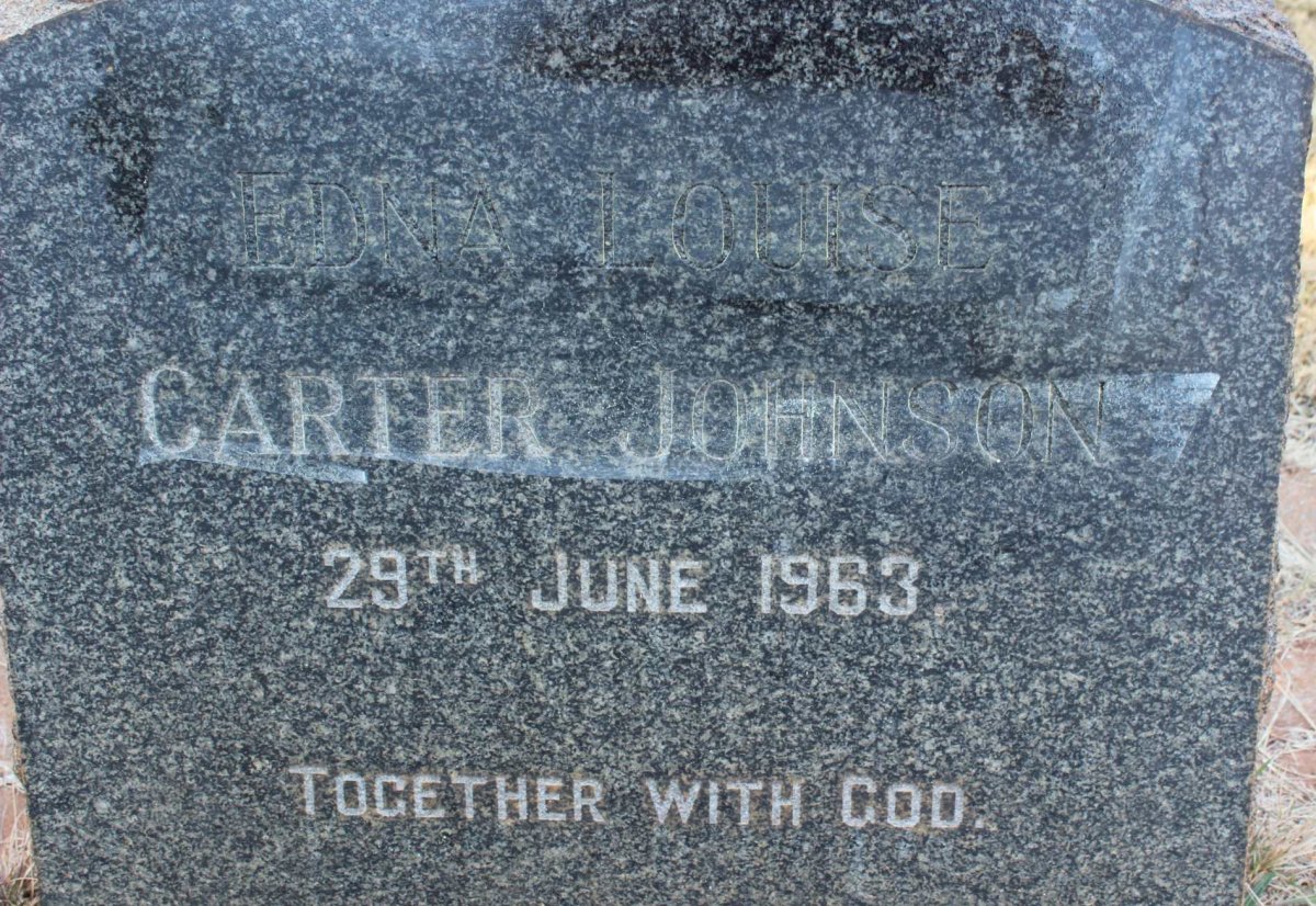 JOHNSON Edna Louise Carter -1963