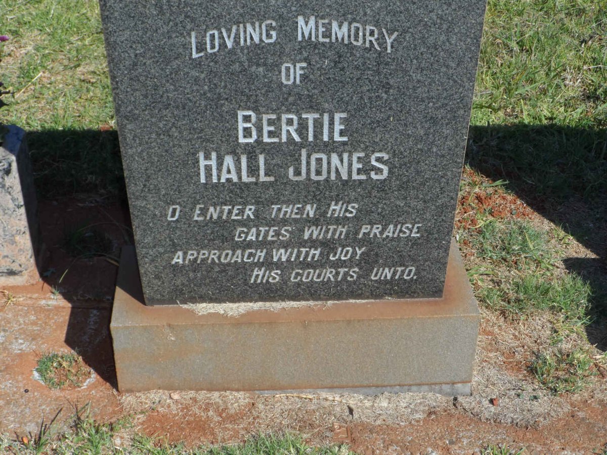 JONES Bertie Hall