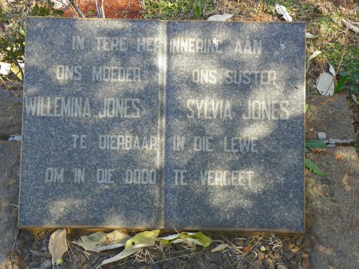 JONES Willemina :: JONES Sylvia
