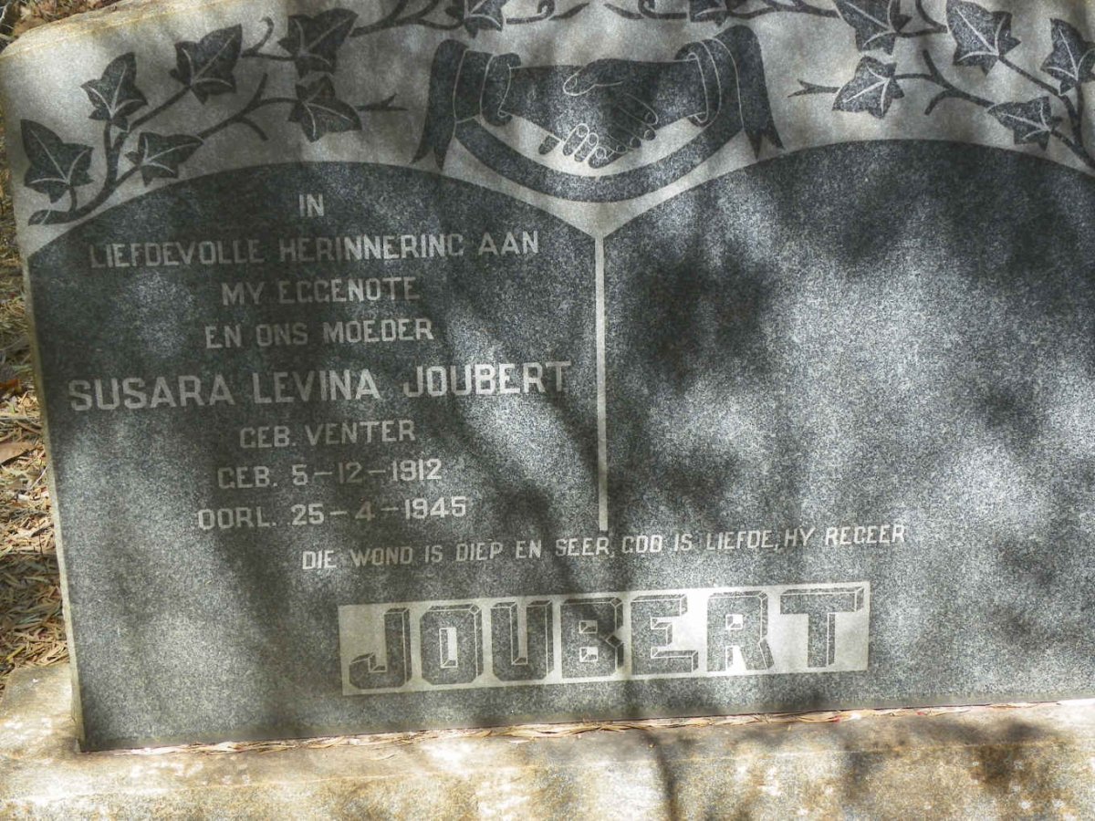 JOUBERT Susara Levina nee VENTER 1912-1945