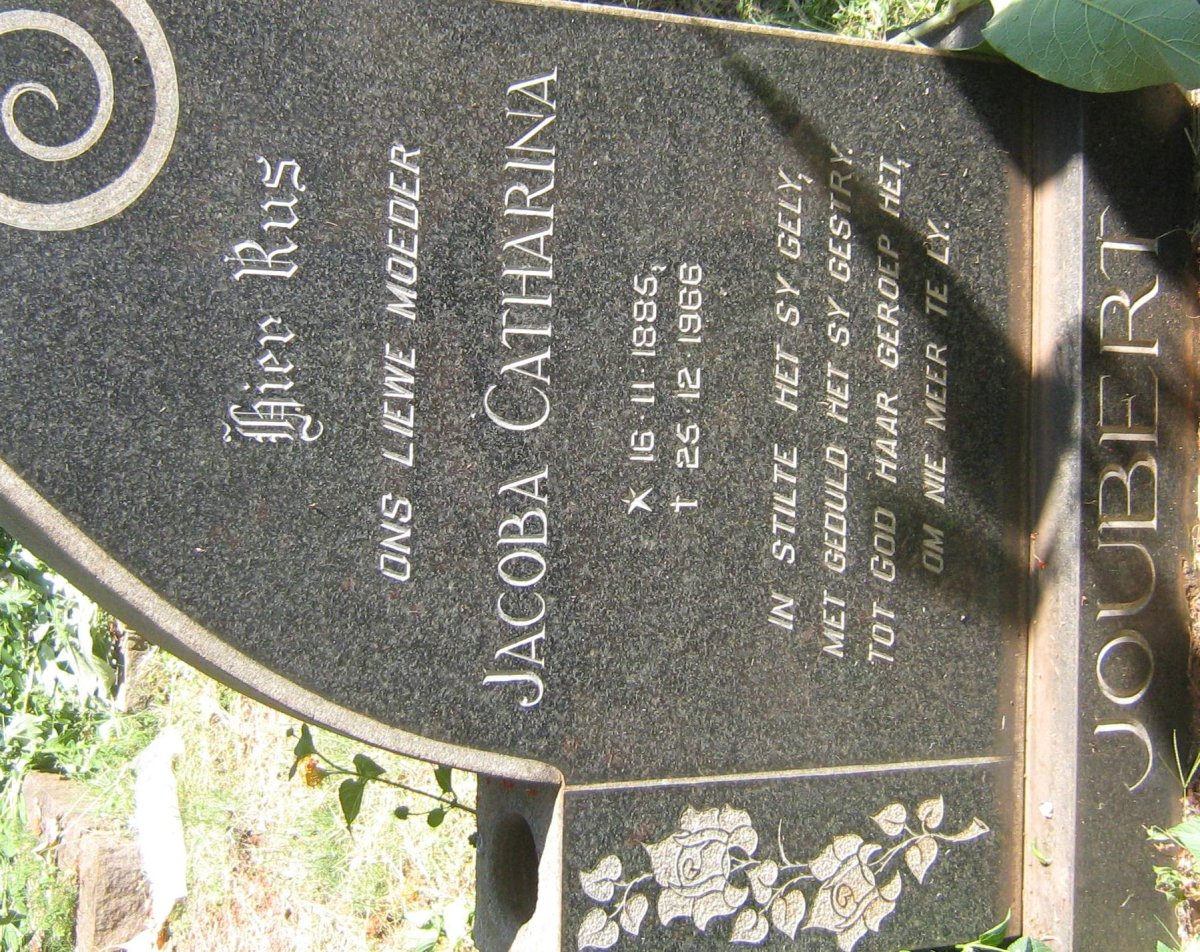 JOUBERT Jacoba Catharina 1885-1966