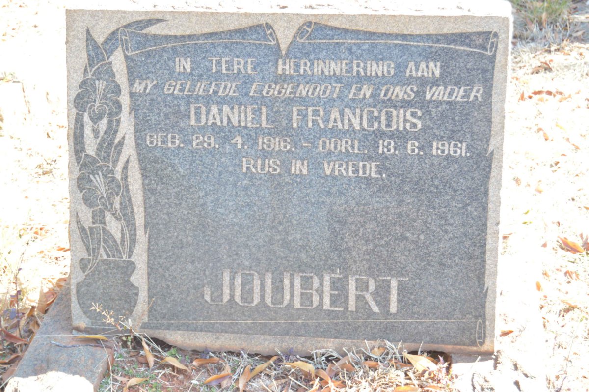 JOUBERT Daniel Francois 1916-1961