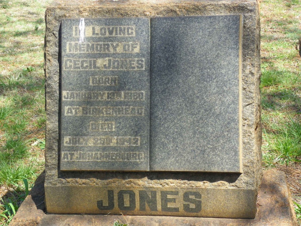JONES Cecil 1880-1942