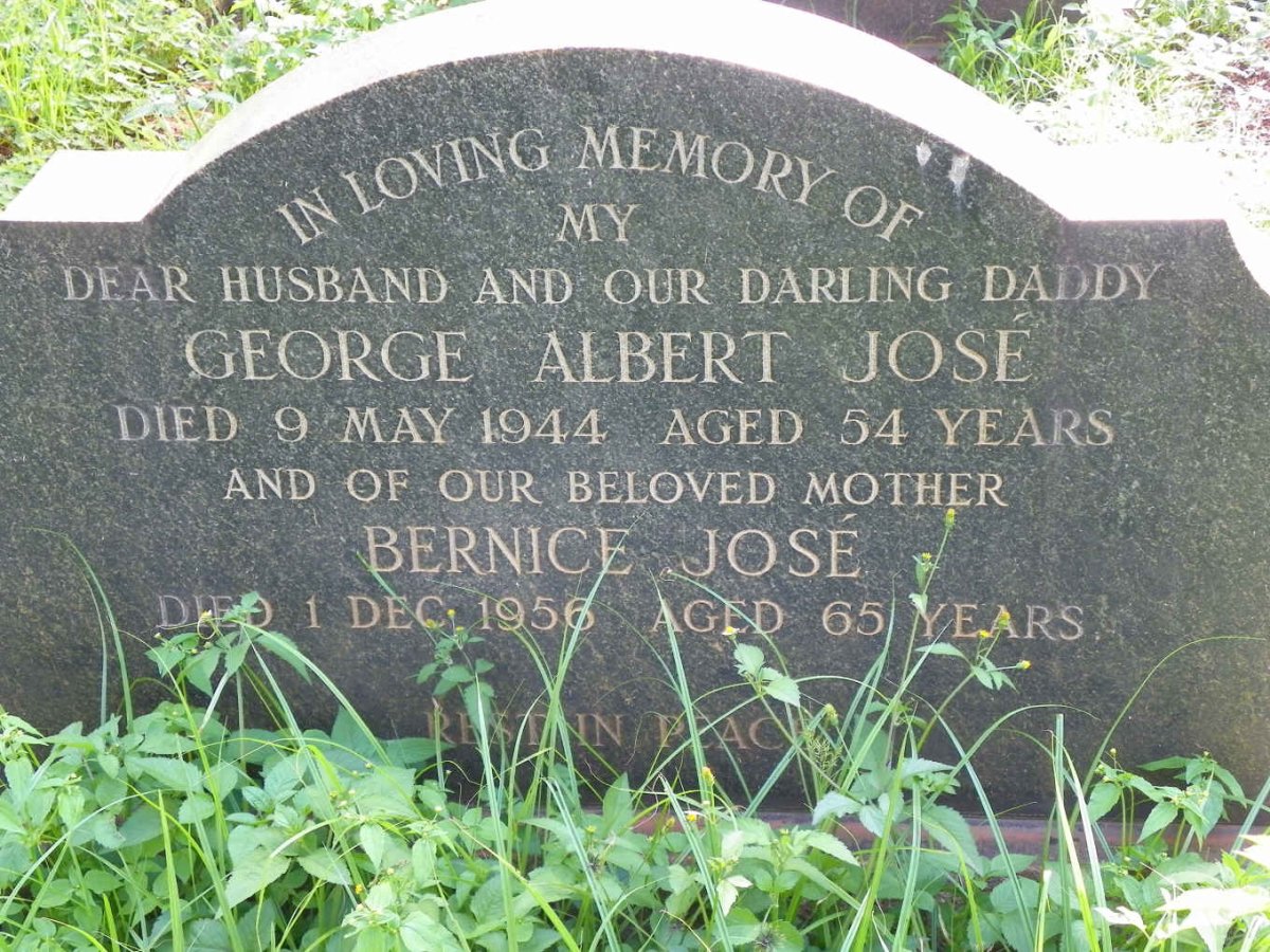 JOSÉ George Albert -1944 &amp; Bernice -1956