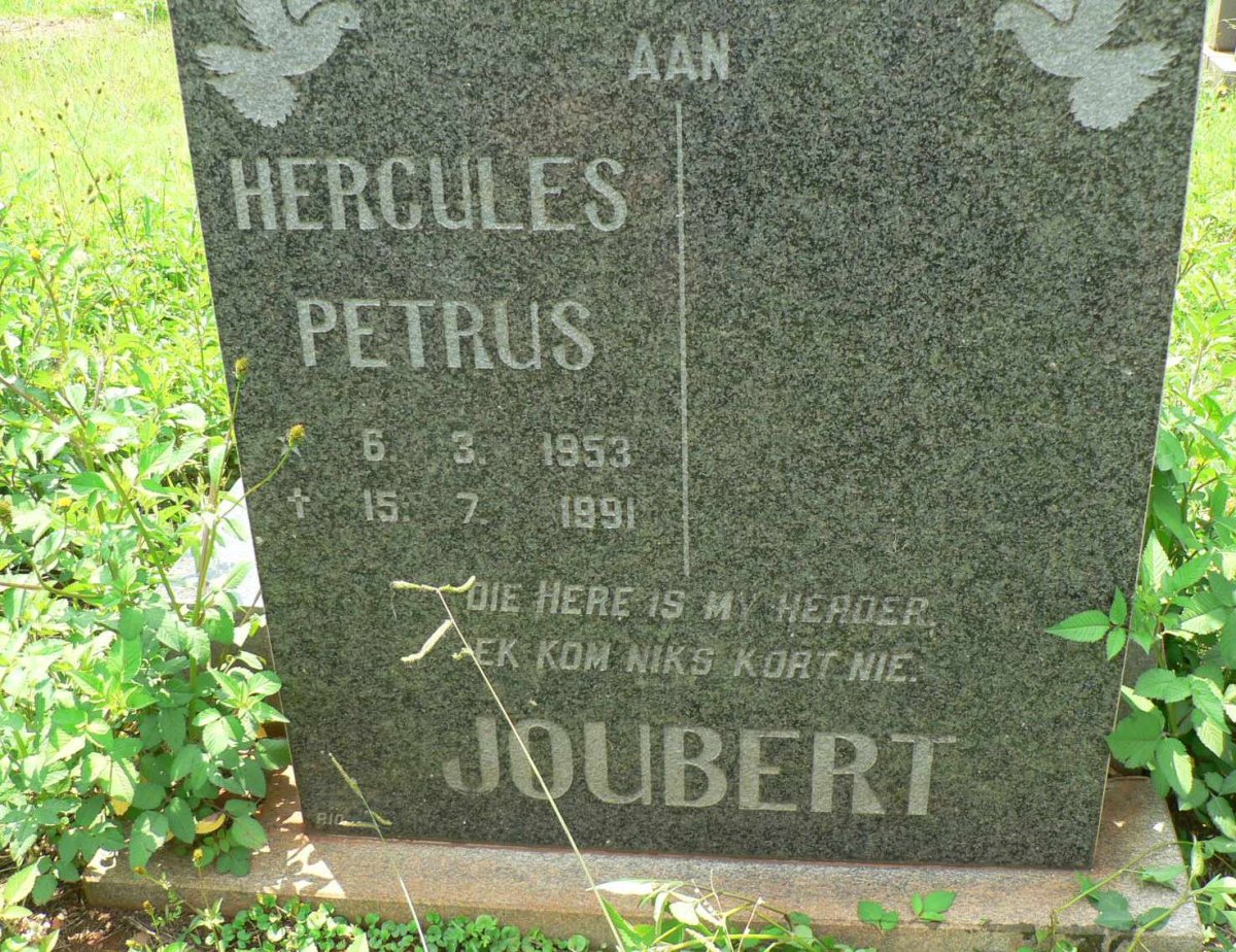 JOUBERT Hercules Petrus 1953-1991