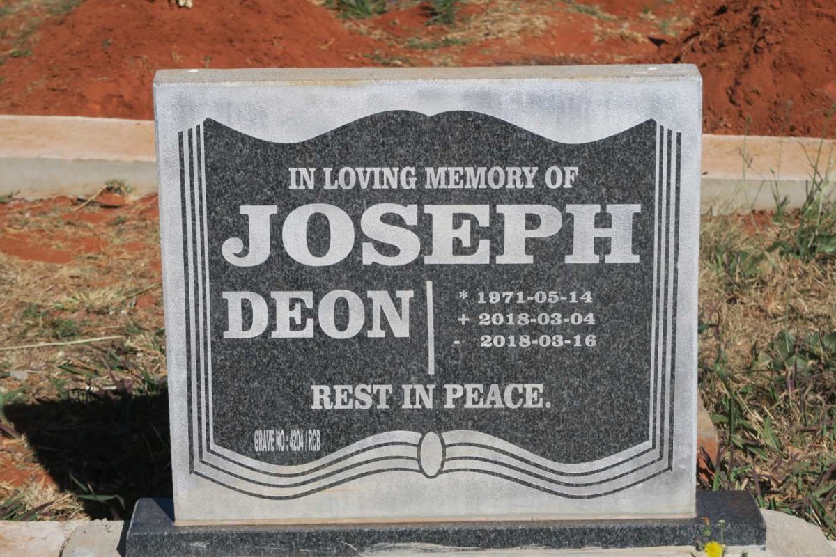 JOSEPH Deon 1971-2018
