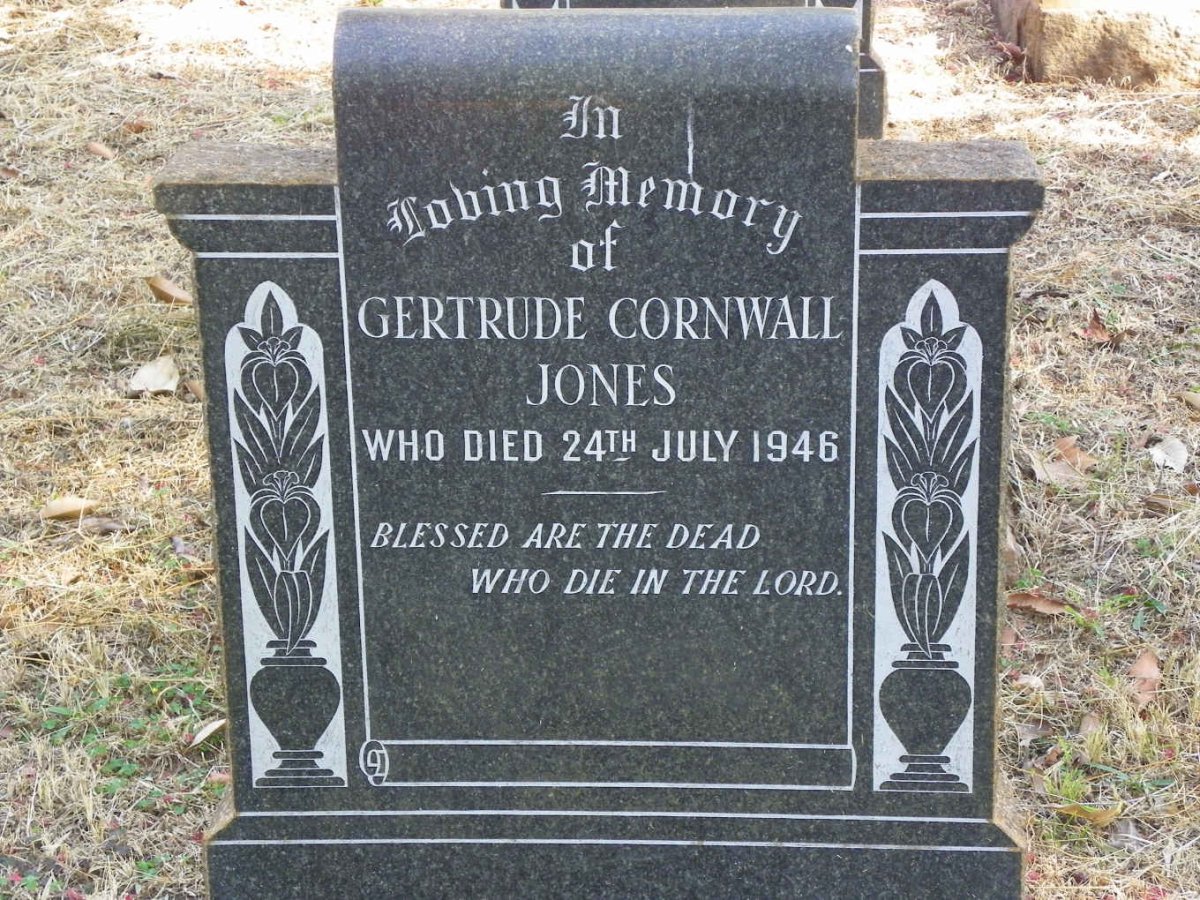 JONES Gertrude Cornwall -1946