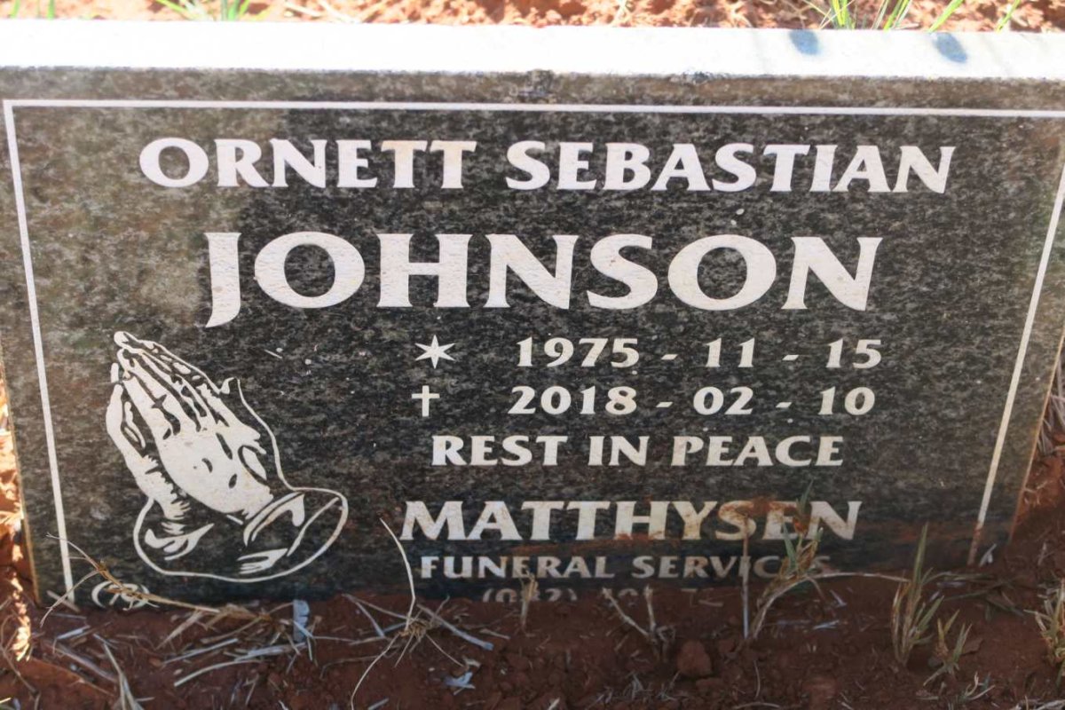 JOHNSON Ornett Sebastian 1975-2018