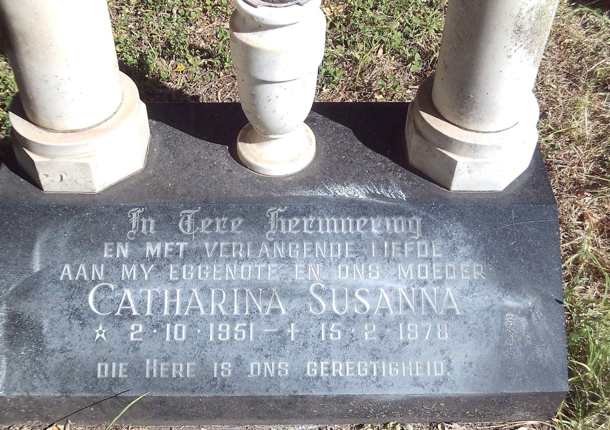 JOUBERT Catharina Susanna 1951-1978