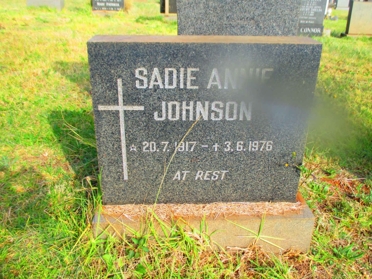 JOHNSON Sadie Annie 1917-1976
