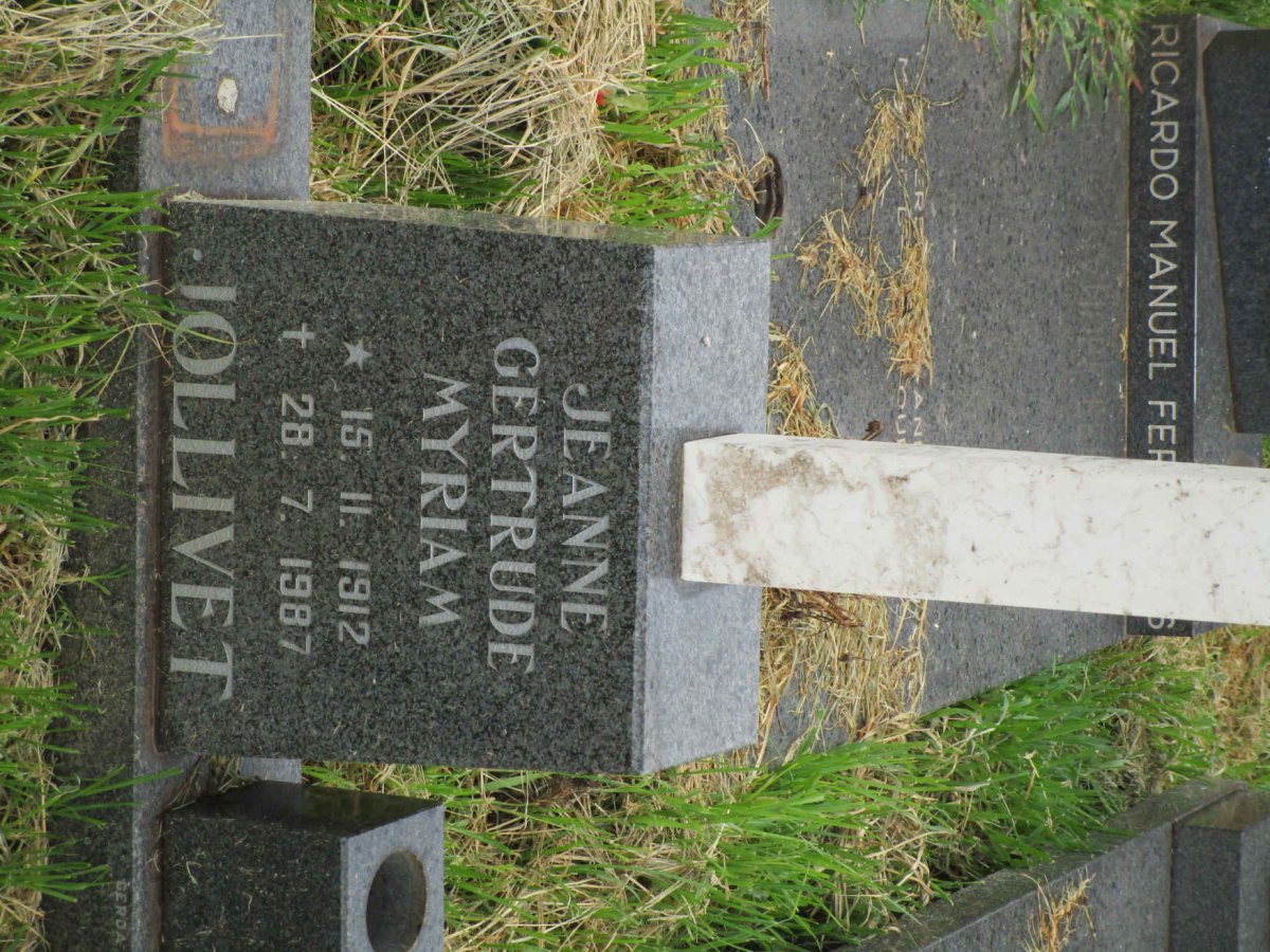JOLLIVET Jeanne Gertrude Myriam 1912-1987