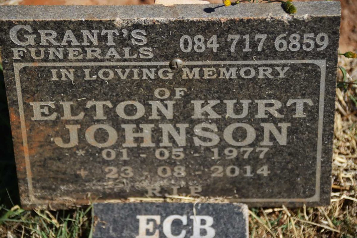 JOHNSON Elton Kurt 1977-2014