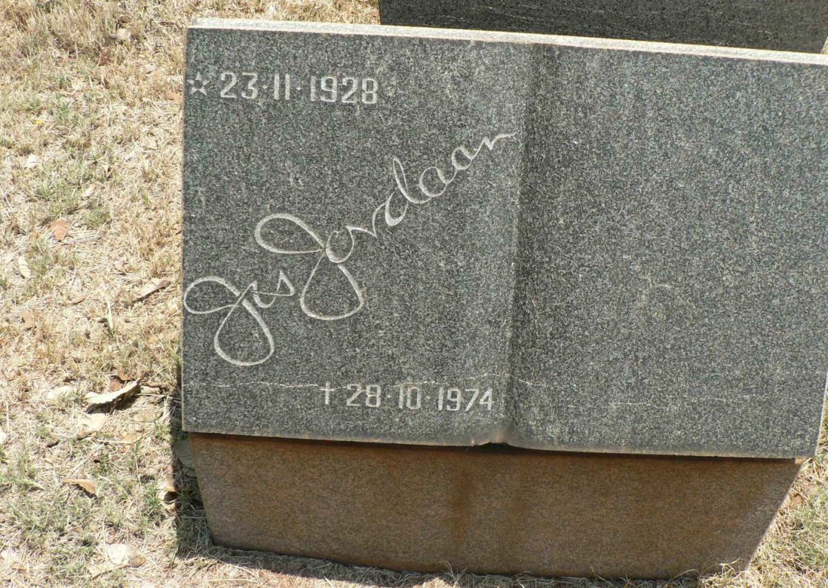 JORDAAN J. 1928-1974