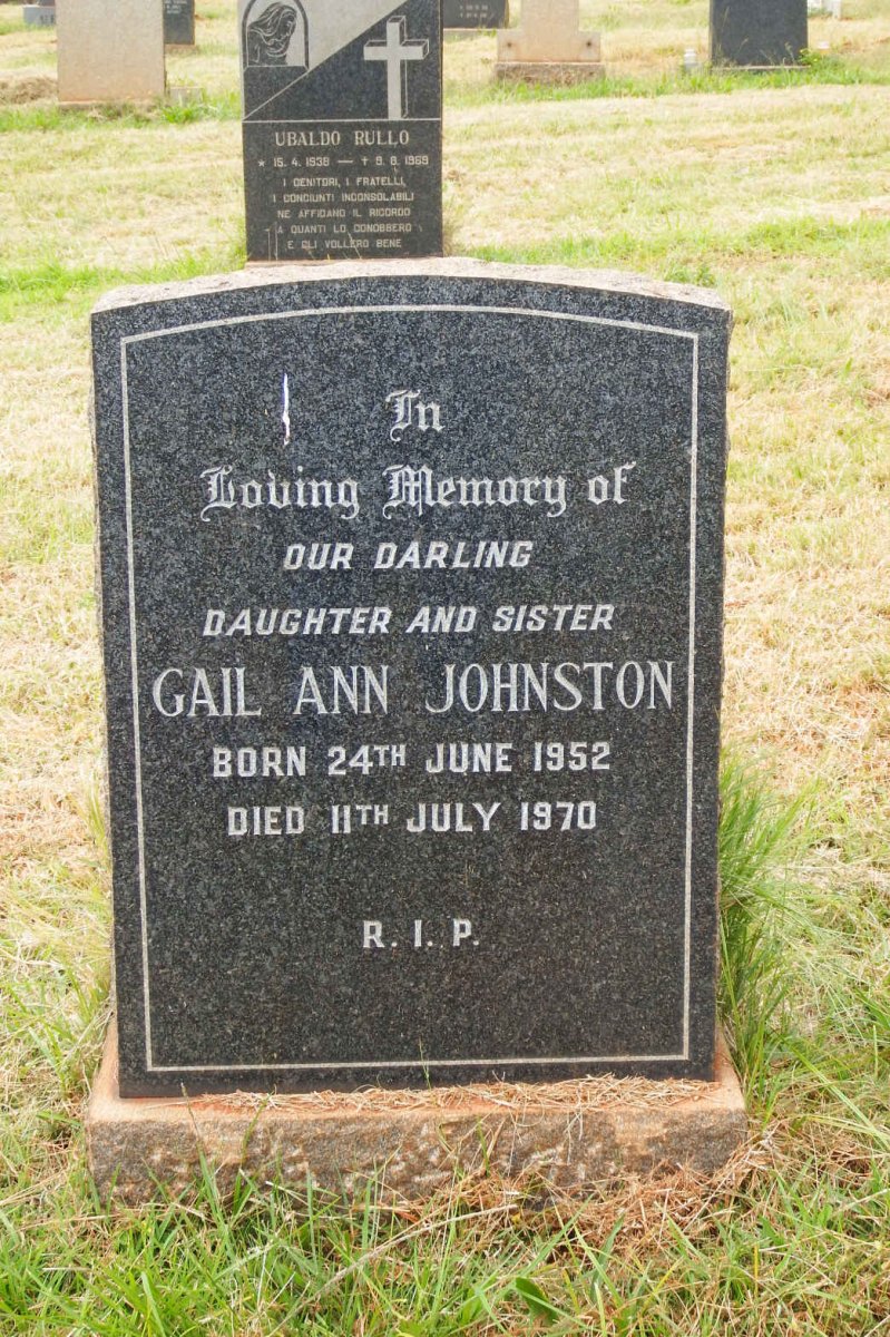 JOHNSTON Gail Ann 1952-1970
