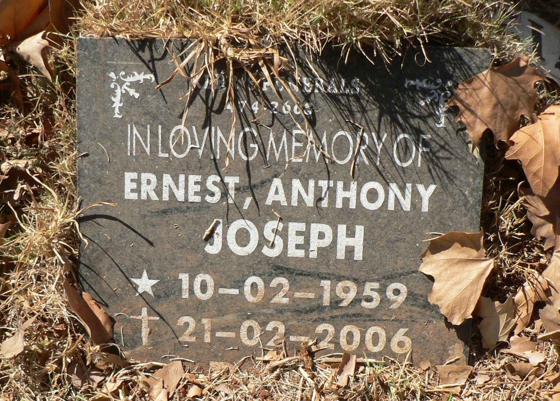 JOSEPH Ernest Anthony 1959-2006