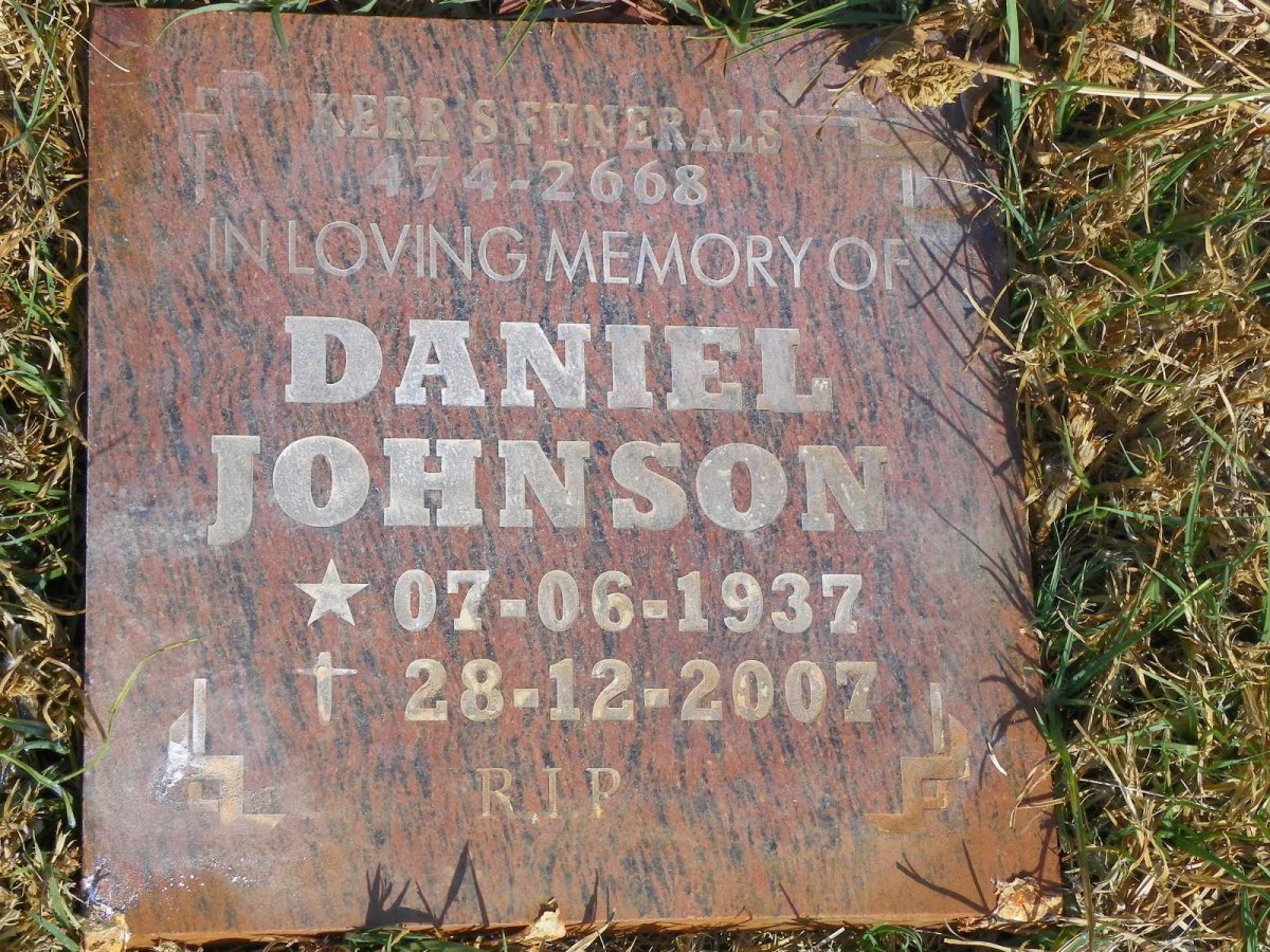JOHNSON Daniel 1937-2007