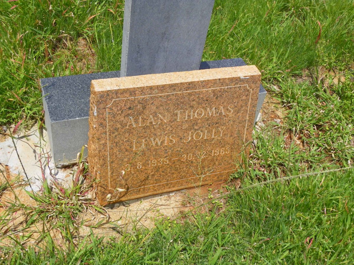 JOLLY Alan Thomas Lewis 1935-1963