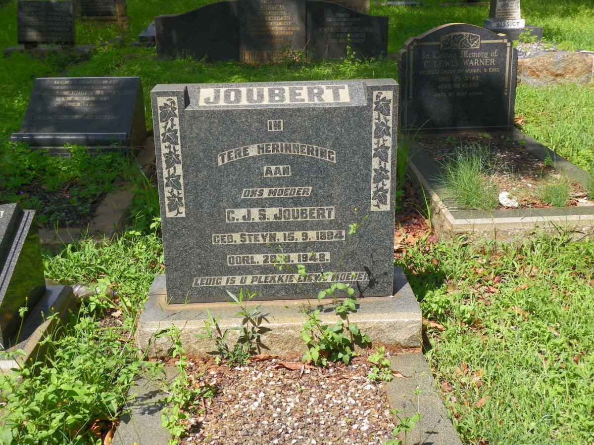 JOUBERT C.J.S. nee STEYN 1894-1948