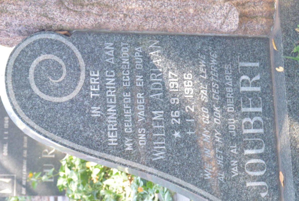 JOUBERT Willem Adriaan 1917-1966