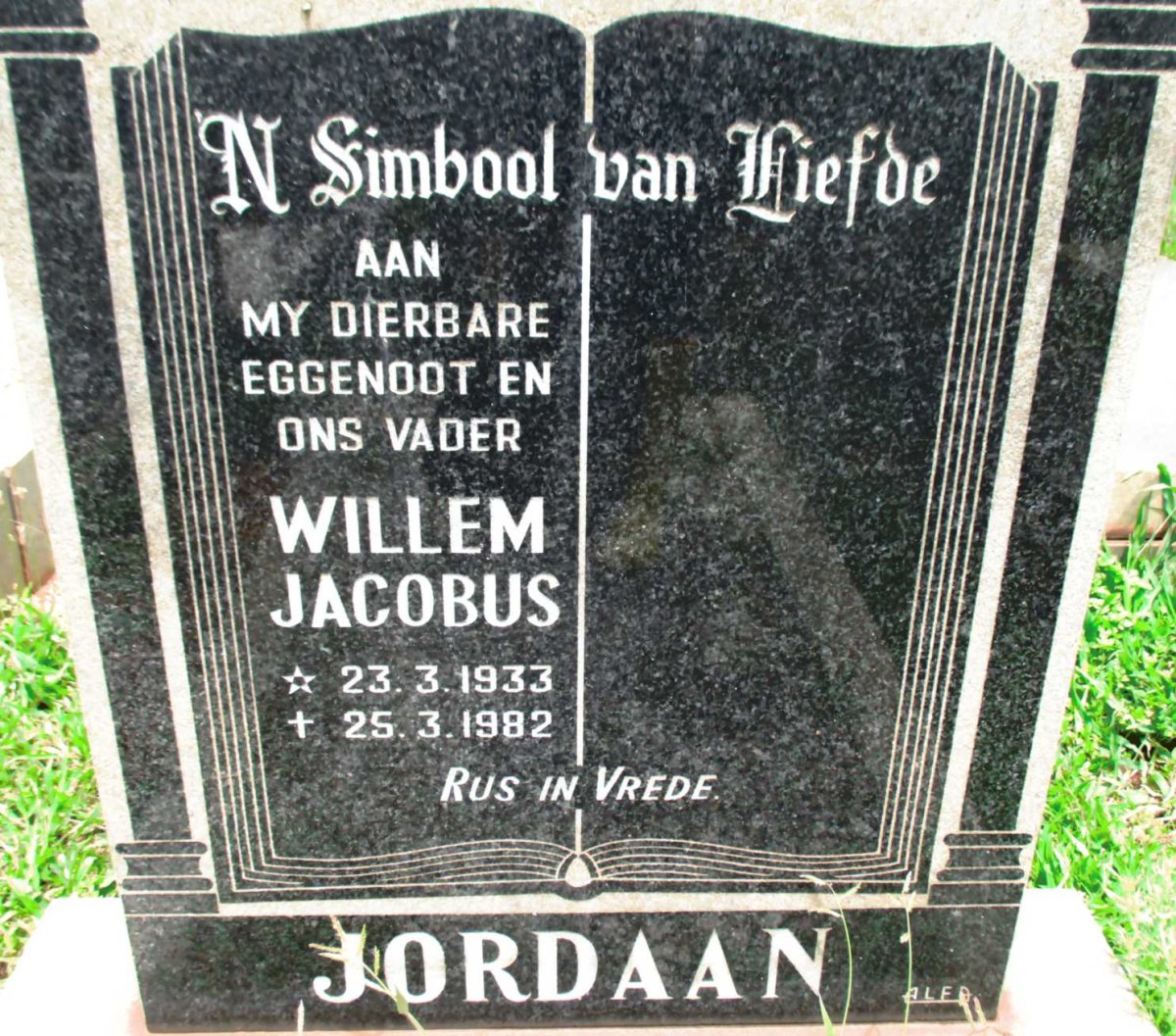 JORDAAN Willem Jacobus 1933-1982