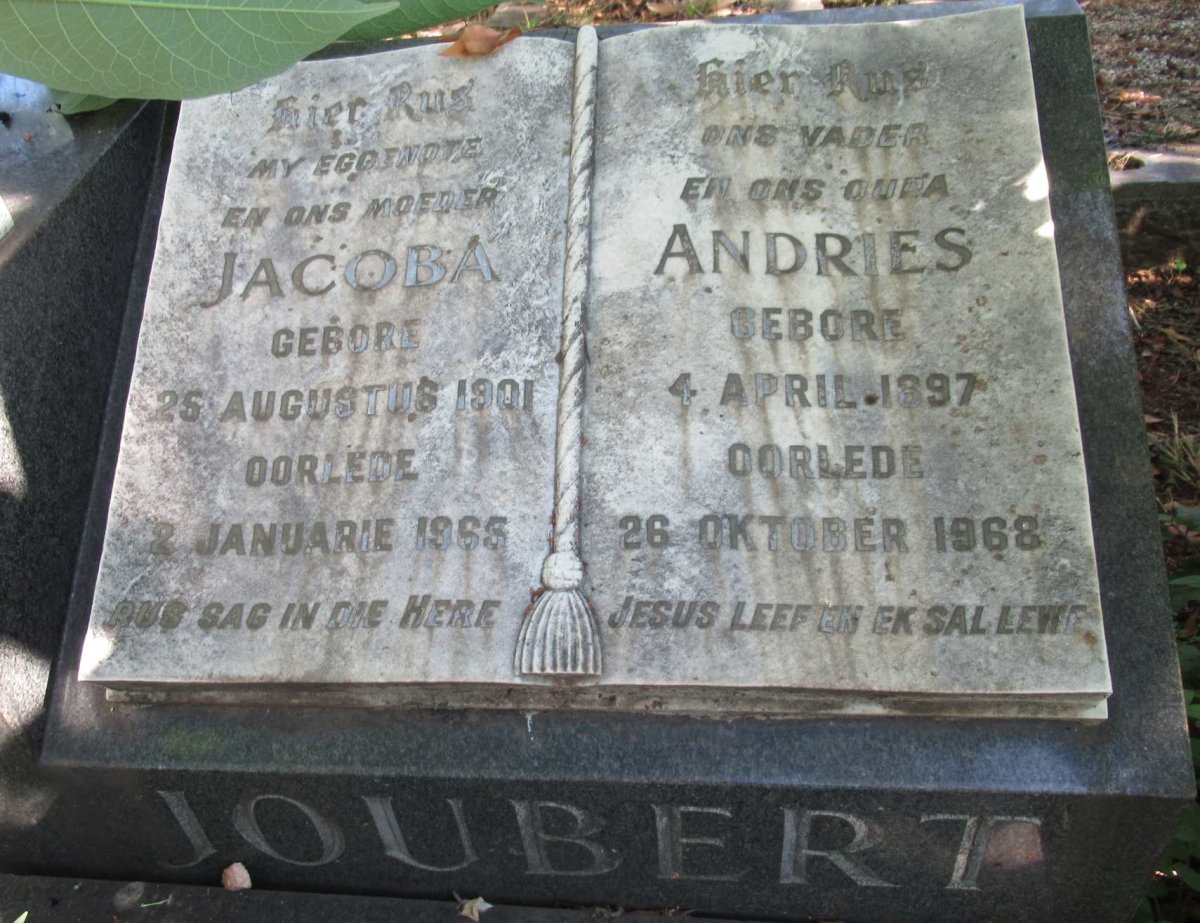 JOUBERT Andries 1897-1968 &amp; Jacoba 1901-1965