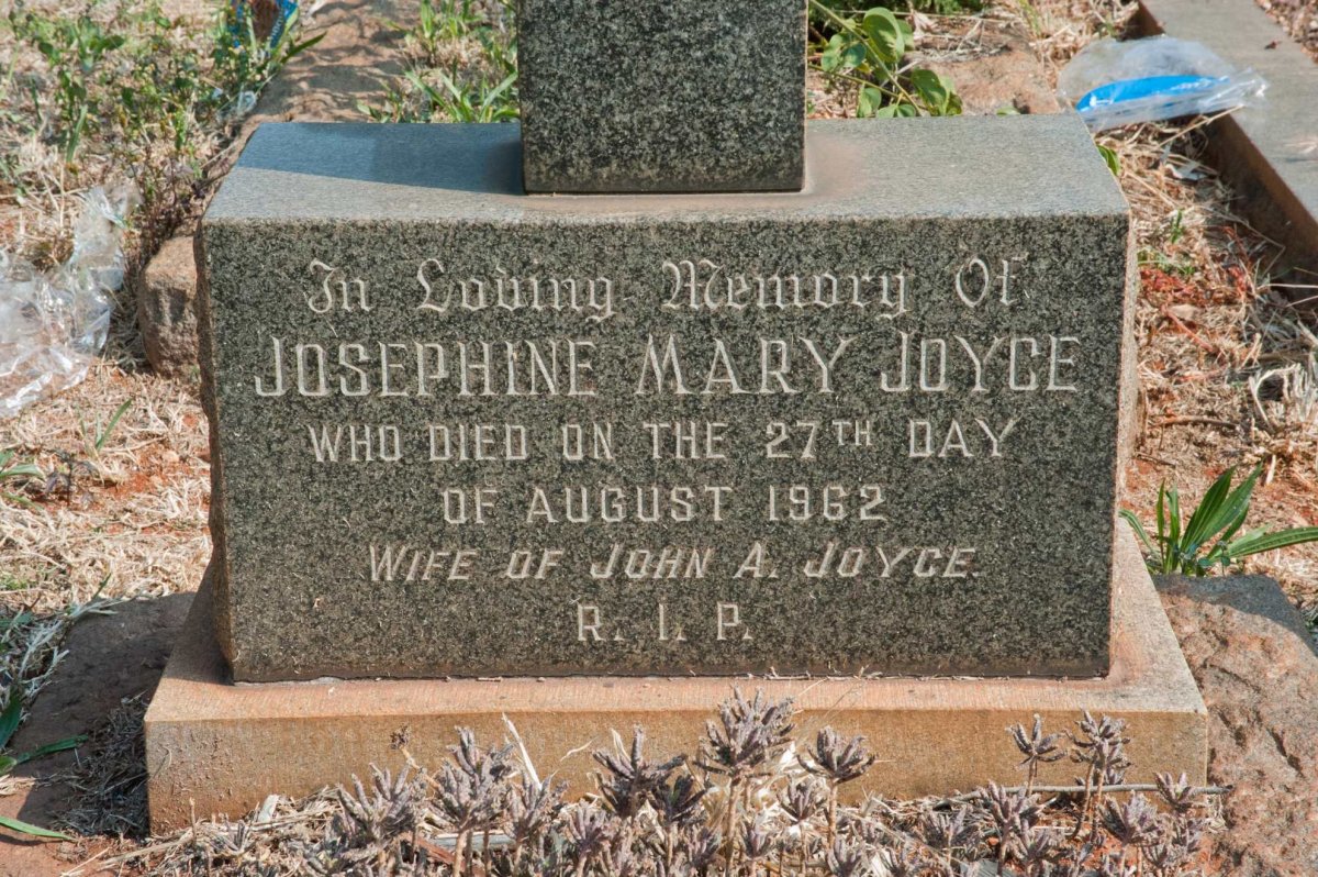 JOYCE Josephine Mary -1962