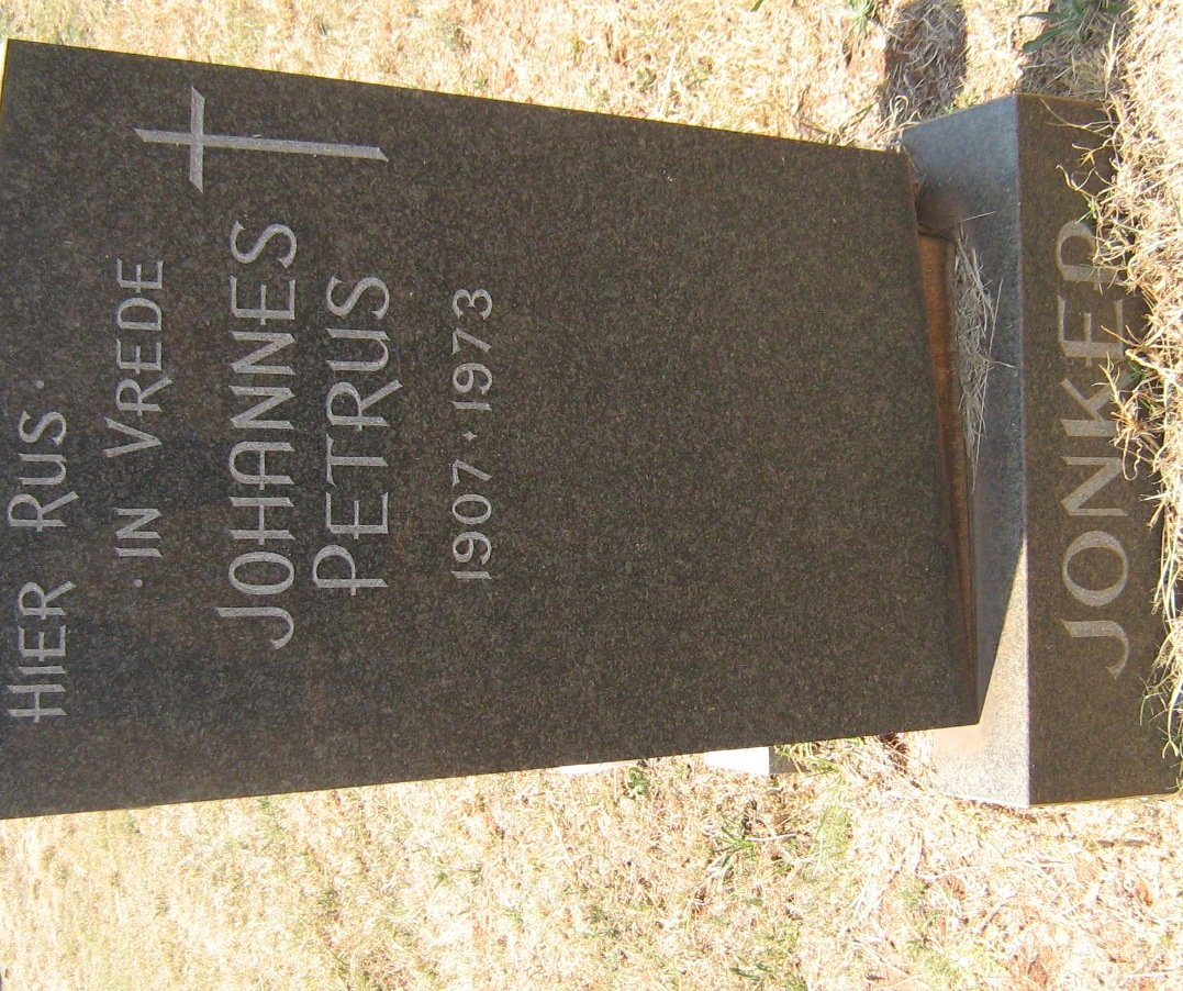 JONKER Johannes Petrus 1907-1973