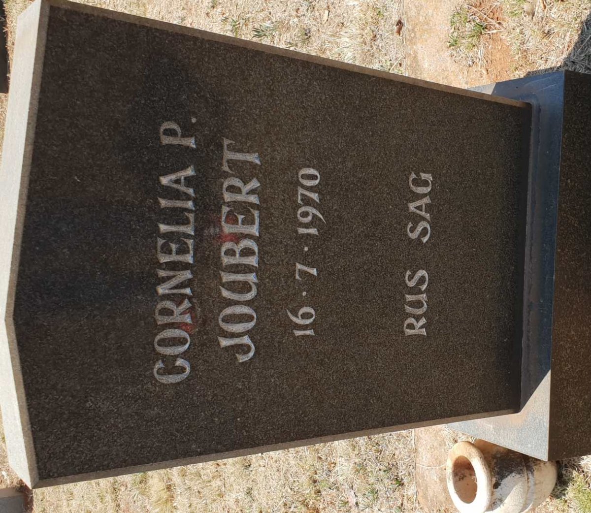JOUBERT Cornelia P. -1970
